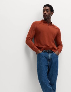 Cotton Rich Knitted Polo Shirt