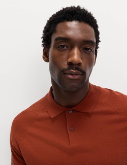 Cotton Rich Knitted Polo Shirt