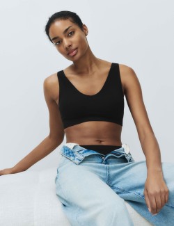 3 Pack Seamless V-Neck Crop Tops