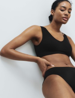 3 Pack Seamless V-Neck Crop Tops