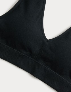 3 Pack Seamless V-Neck Crop Tops