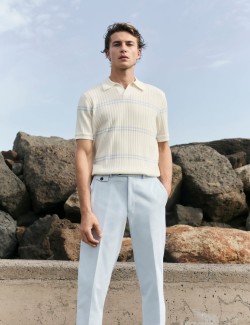 Pletená polokošile s vysokým podílem vlny merino a příměsí hedvábí