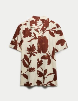 Košile klasického střihu s krátkým rukávem, z čisté bavlny