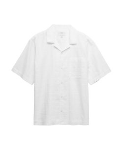 Košile klasického střihu s krátkým rukávem, z čisté bavlny