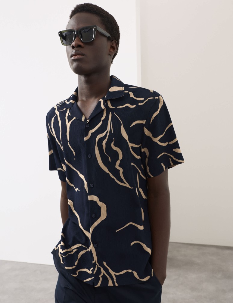 Regular Fit Printed Short Sleeve Shirt