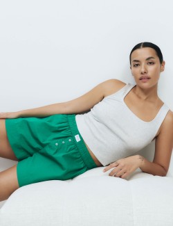 Pure Cotton Poplin Pyjama Shorts