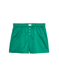Pure Cotton Poplin Pyjama Shorts