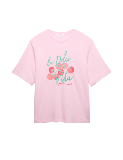 Cotton Modal Tomato Print Pyjama Top