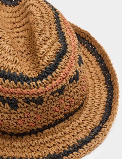 Kids’ Straw Trilby Hat