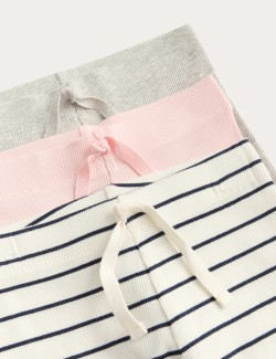 Proužkované legíny s vysokým obsahem bavlny (2–8 let)