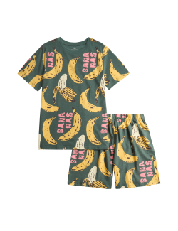 Kids' Pure Cotton Fruit Short Pyjamas (1-16 Yrs)