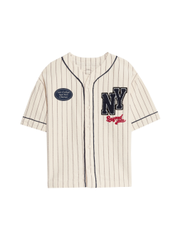 Pure Cotton Striped T-Shirt (2-8 Yrs)