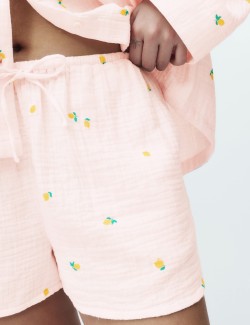 Pure Cotton Muslin Printed Shortie Set