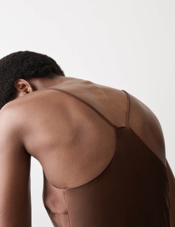 Satin Strappy Long Chemise