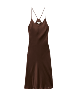 Satin Strappy Long Chemise