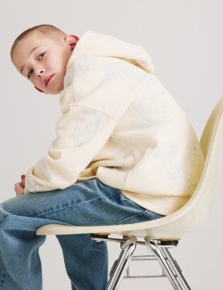 Cotton Rich Patterned Hoodie (6-16 Yrs)