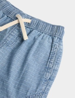 Ripstopové džíny s rovnými nohavicemi z čisté bavlny (2–8 let)