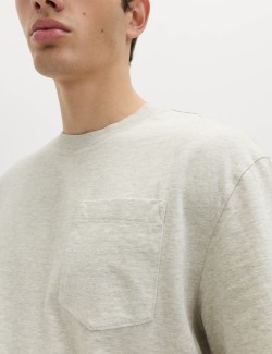 Volné barvené tričko z čisté bavlny