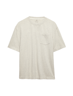 Volné barvené tričko z čisté bavlny