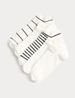 5 Pack Cotton Rich Patterned Trainer Liners™