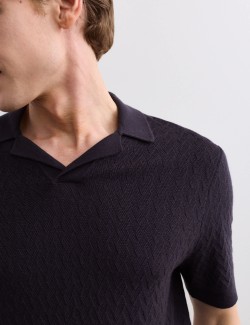 Pletená polokošile s vysokým podílem vlny merino a příměsí hedvábí