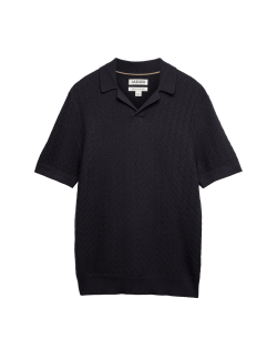 Pletená polokošile s vysokým podílem vlny merino a příměsí hedvábí