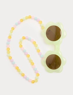 Kids' Flower Sunglasses with Chain
