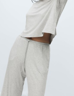 Modal Rich Ribbed Pyjama Bottoms