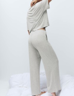 Modal Rich Ribbed Pyjama Bottoms