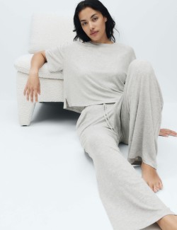 Modal Rich Ribbed Pyjama Bottoms