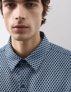 Košile s krátkými rukávy a geometrickým potiskem