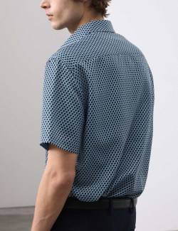 Košile s krátkými rukávy a geometrickým potiskem