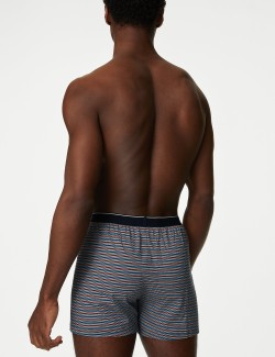 5pk Pure Cotton Cool & Fresh™ Striped Boxers