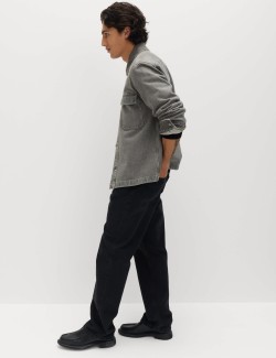 Čistě bavlněná džínová bundokošile