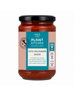 Rajčatová omáčka se žampióny, sójovým proteinem, mrkví, cibulí a bylinkami