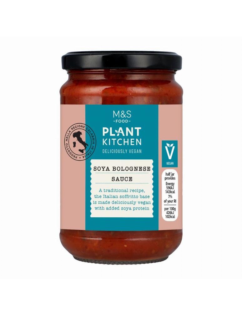 Rajčatová omáčka se žampióny, sójovým proteinem, mrkví, cibulí a bylinkami