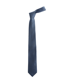 Texturovaná proužkovaná kravata z čistého hedvábí