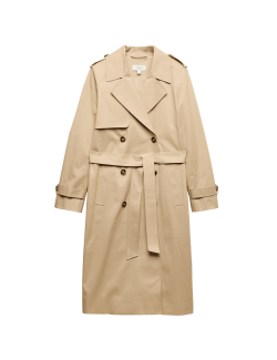 Trenčkot s vysokým obsahem bavlny