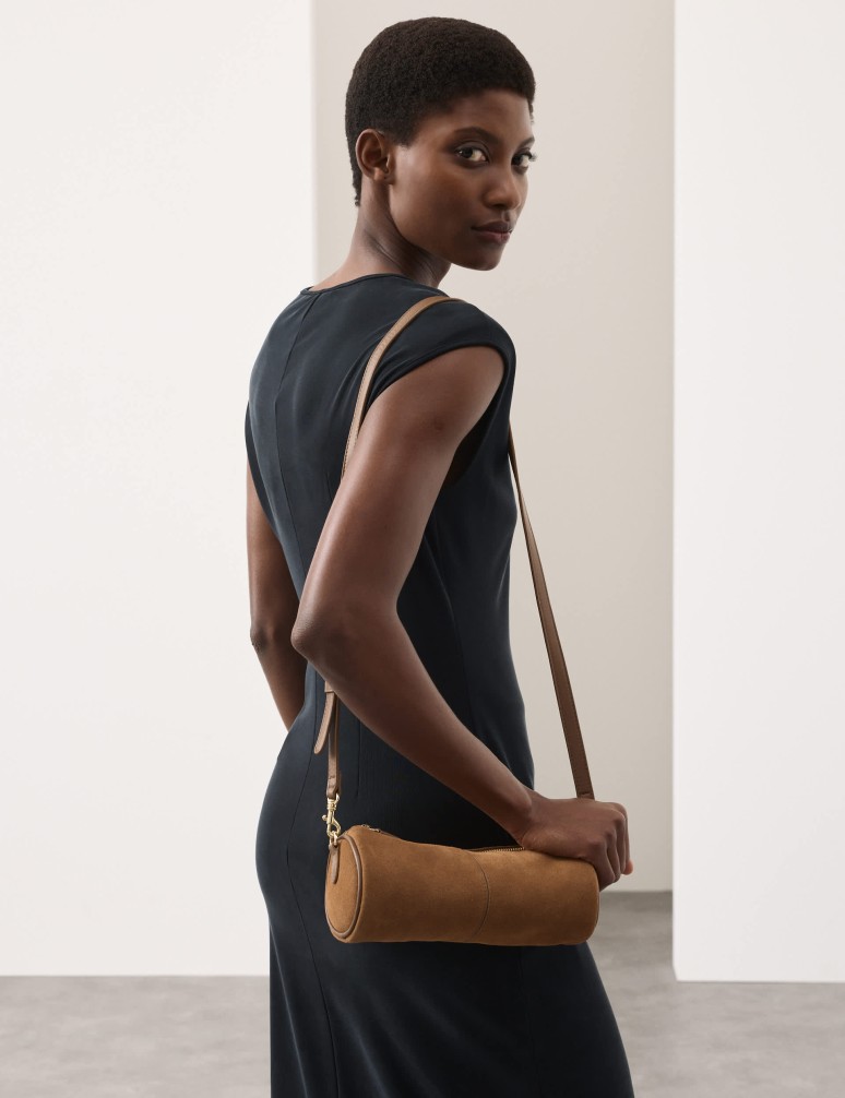 Suede Cross Body Bag