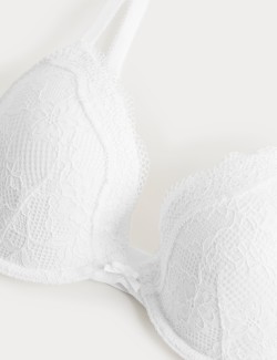 Dekoltová podprsenka s kosticemi a krajkou, vel. A–E