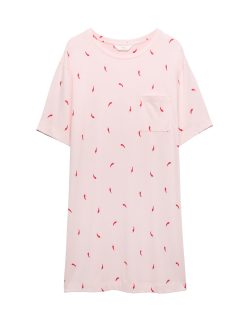 Cotton Modal Printed Minishirt