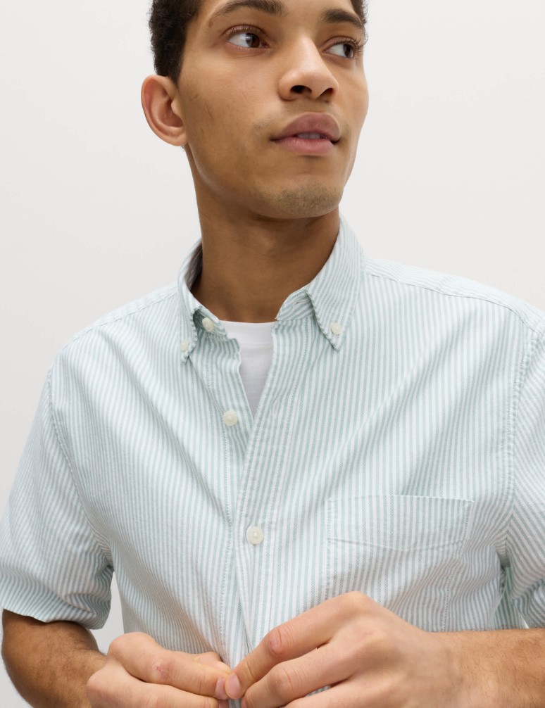 The Ultimate Pure Cotton Striped Oxford Shirt