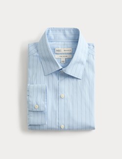 Regular Fit Pure Cotton Striped Shirt