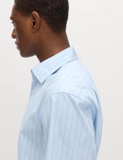 Regular Fit Pure Cotton Striped Shirt