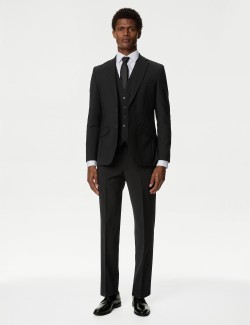 Tailored Fit Wool Blend Suit Jacket