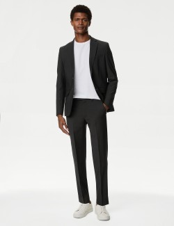 Tailored Fit Wool Blend Suit Jacket