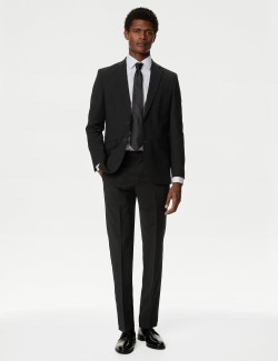 Tailored Fit Wool Blend Trousers