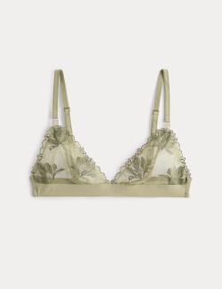 Ianthe Embroidered Non Wired Bralette (A-E)