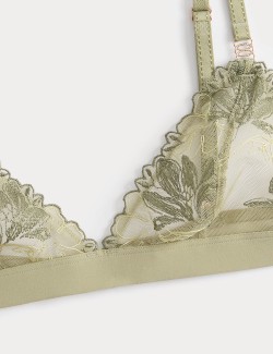 Ianthe Embroidered Non Wired Bralette (A-E)