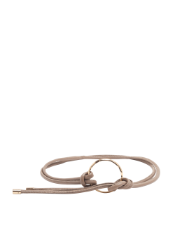 Pásek z kožených provazců